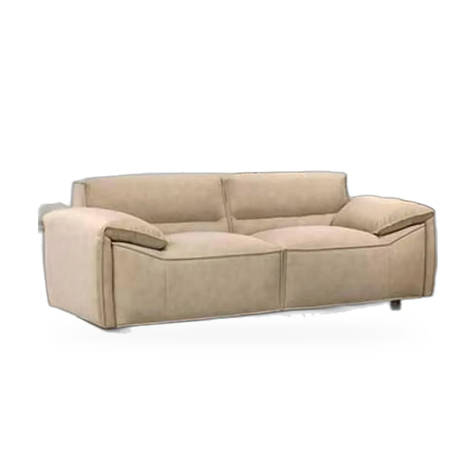 Soft fabric sofa in grey or beige