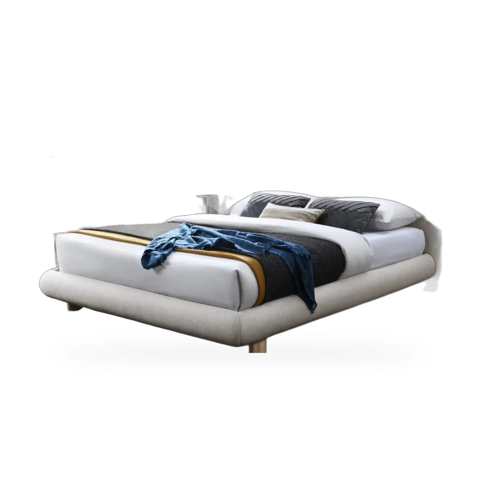 Rounded fabric bed